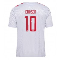 Camiseta Dinamarca Christian Eriksen #10 Segunda Equipación Replica Eurocopa 2024 mangas cortas